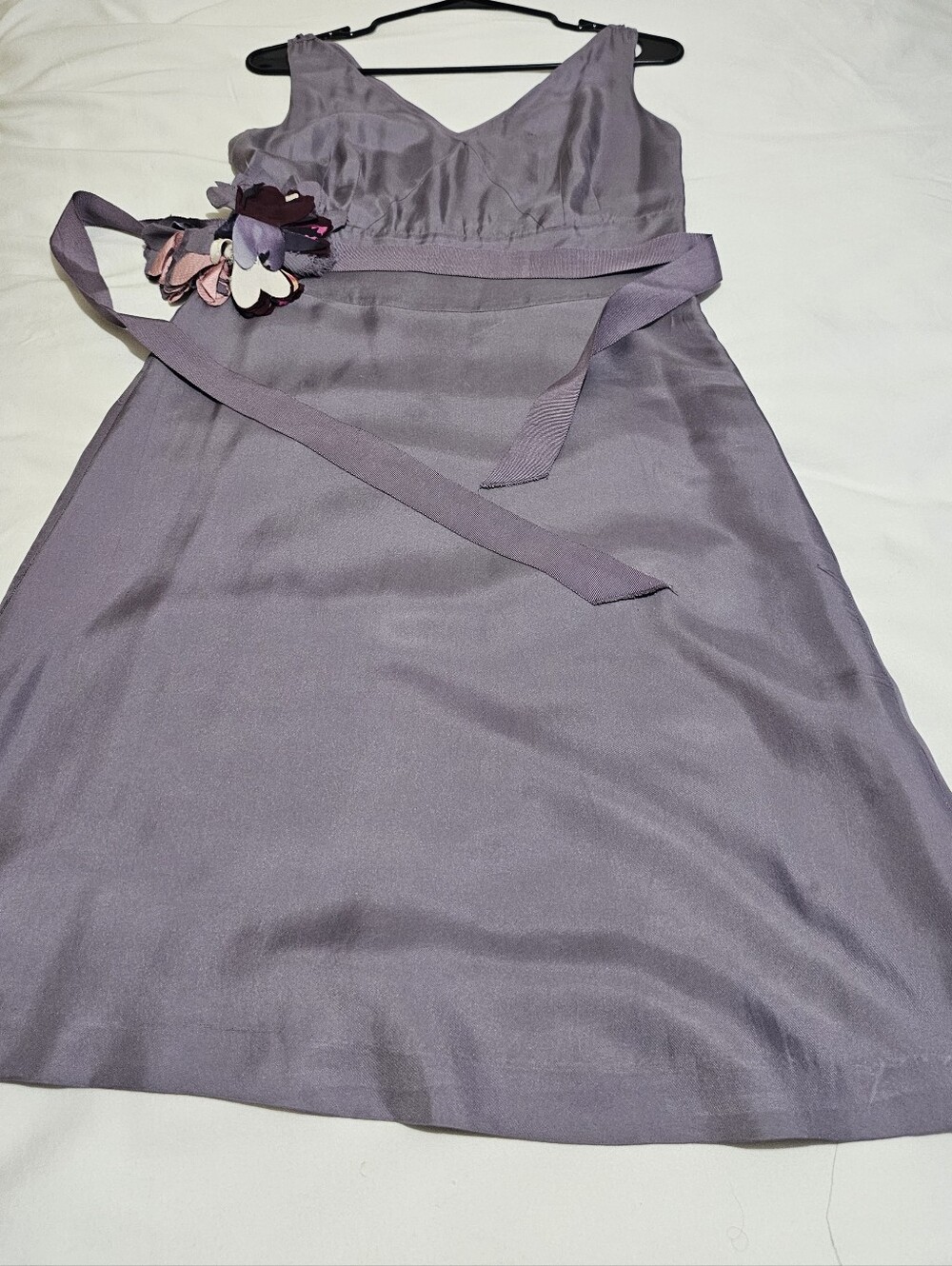Banana Republic  Lilac Floral Belt A-Line Dress